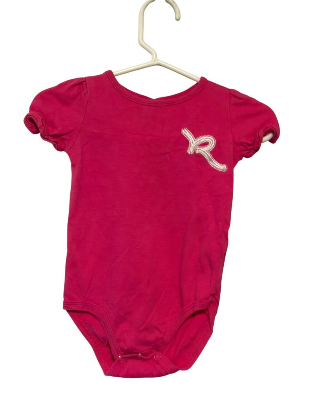 Vintage Rocawear Roca Wear Girls Infant Baby Size 12 months Short Puff Sleeve Bo